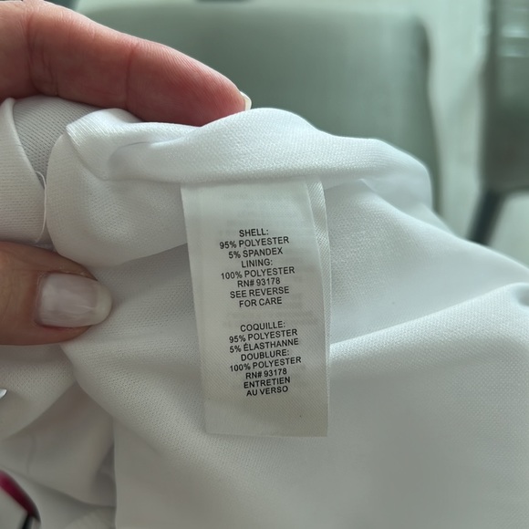 T TAHARI White Floral Maxi Dress Spring Summer Side Zip Size 6 - Picture 8 of 9